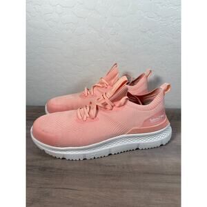 Timberland Peach Knit Slip-On Sneakers with White Sole